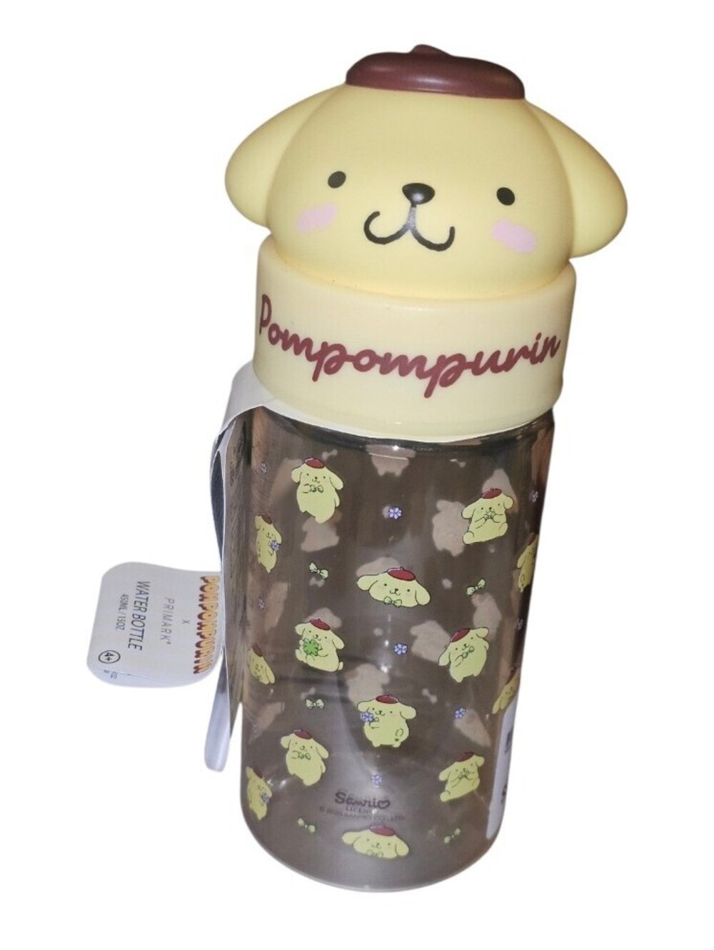 Primark Exclusive Sanrio Pompompurin Dog Water Bottle Tumbler 15 Oz NEW